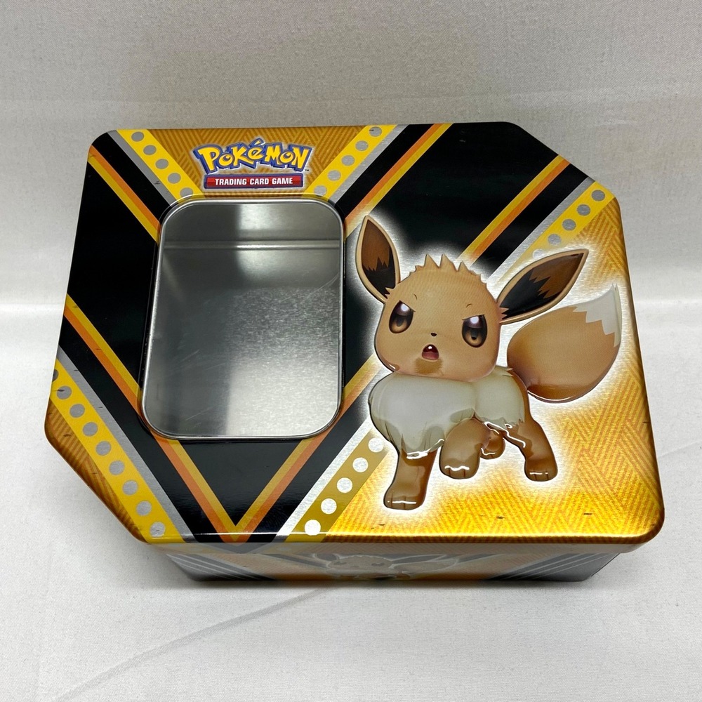 Pokémon Eevee V Tin 2020 Nintendo TCG Empty Colkector Card Case Only (No Cards)